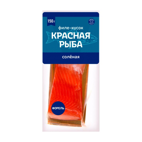 Форель филе-кусок слабой соли 150г