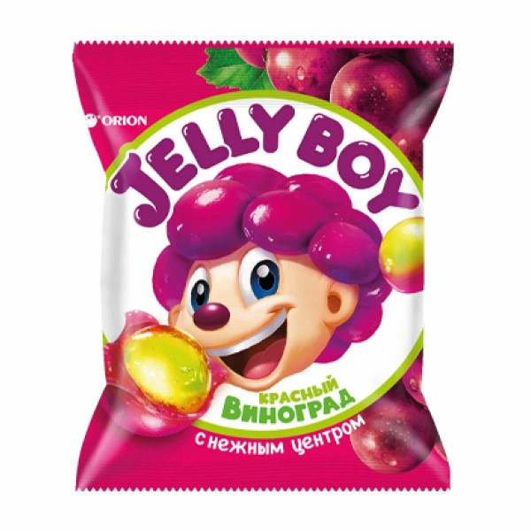 Мармелад Jelly Boy жевательный 66г Орион со вкусом красного винограда