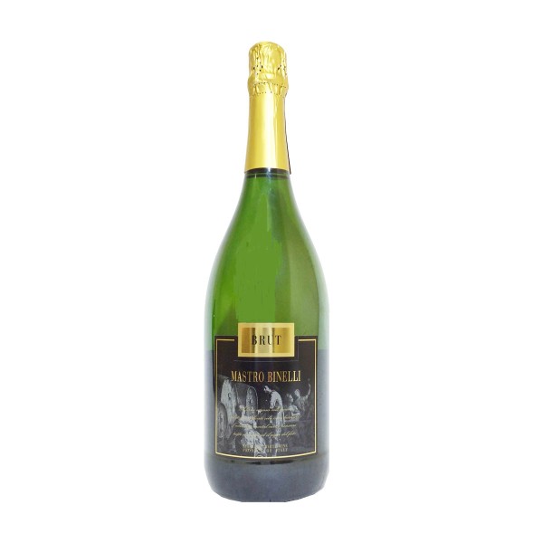 Вино игристое белое брют Mastro Binelli 10,5% 1,5л