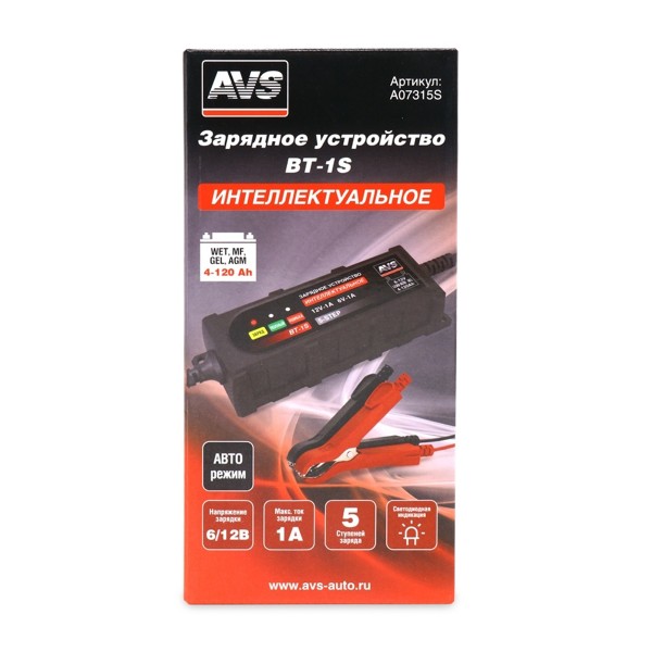 Устройство зарядное BT-1S 1A 20W 6/12V AVS