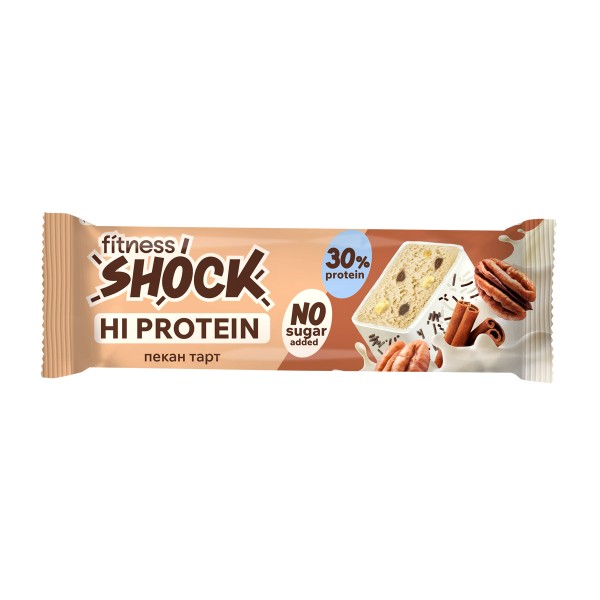 Батончик глазированный Hi Protein FitnesShock 40г пекан-тарт