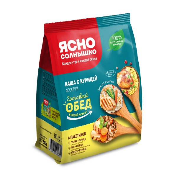 Каша Ясно Солнышко ассорти с курицей 6х40г