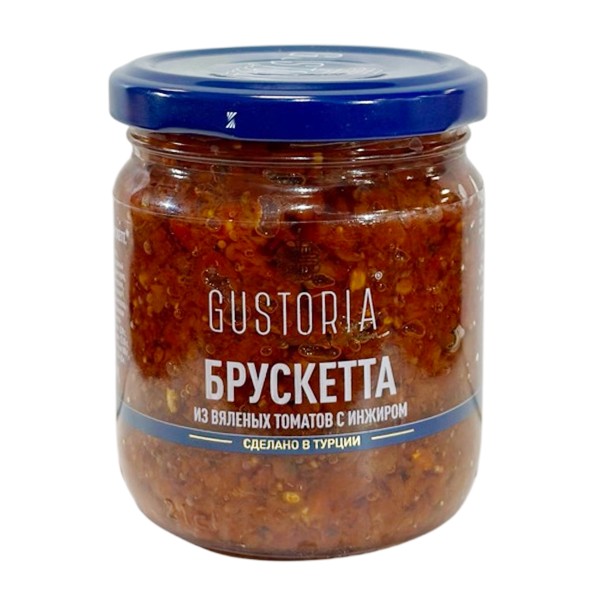 Брускетта Gustoria вяленые томаты с инжиром 210мл