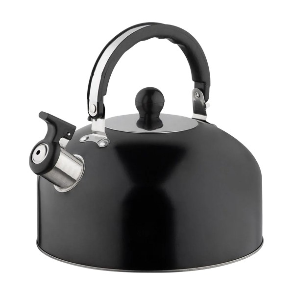 Чайник Casual со свистком нержавеющая сталь черный 2,7л
