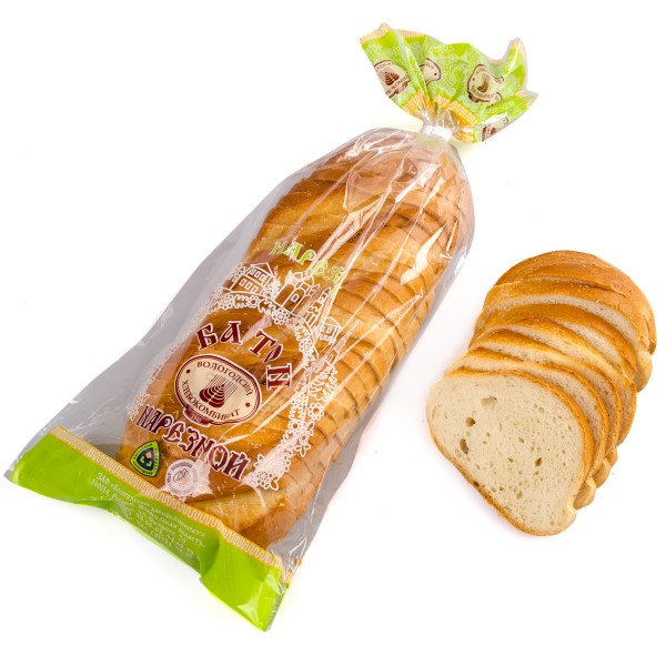 Батон Нарезной в нарезку Вологодский Хлебокомбинат 500г