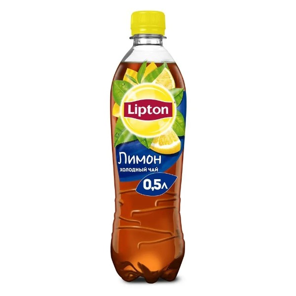 Напиток чайный Lipton черный 0,5л лимон