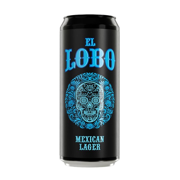 Пиво светлое El Lobo 4,6% 0,45л  Волковская пивоварня