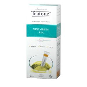Чай зеленый Teatone Mint Green Tea 15 стиков с ароматом мяты
