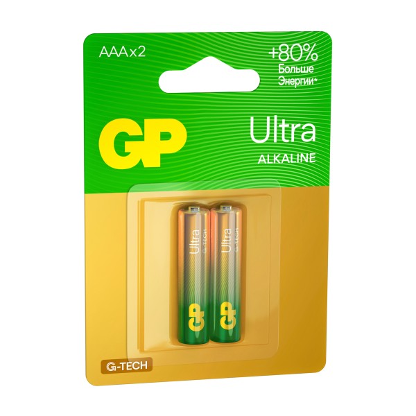 Батарейка GP LR03 Ultra Alkaline 24AU-CR2 2ШТ