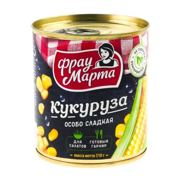 Кукуруза сахарная Фрау Марта 310г