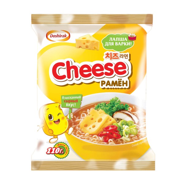 Лапша Doshirak Cheese рамён с сыром 110г
