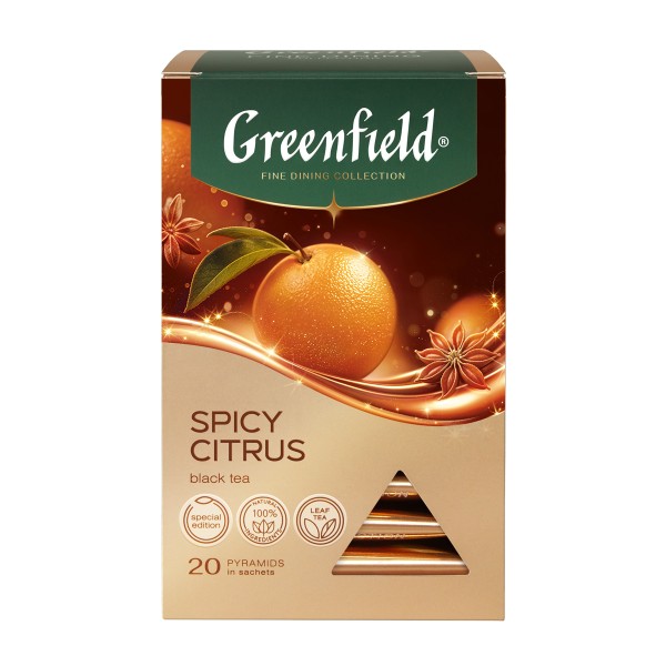 Чай черный Greenfield Spicy Citrus 20пирамидок
