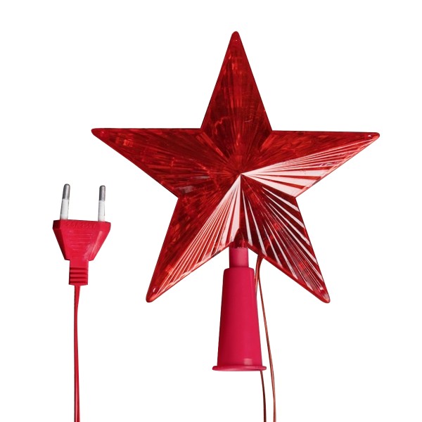 Фигура Звезда ёлочная красная 15х15см Luazon