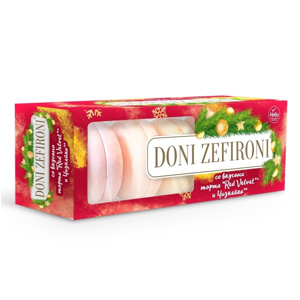 Зефир Doni Zefironi со вкусом торта Red Velvet и чизкейка 210г