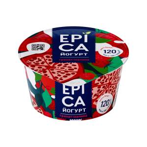 Йогурт Epica 4,8% 130г гранат-малина БЗМЖ