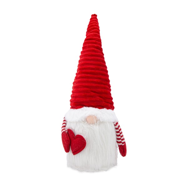 Фигура новогодняя Гном с сердцем 40см