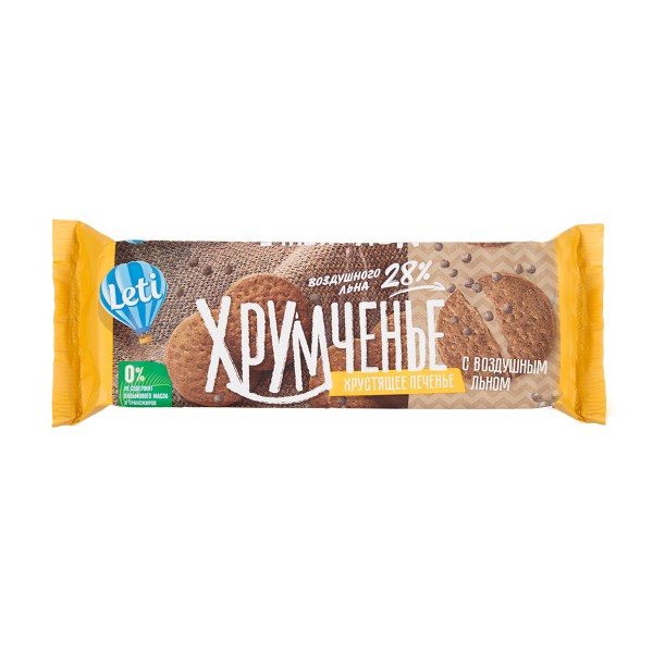 Печенье Хрумченье Leti 120г с воздушным льном