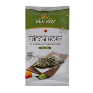 Чипсы нори Sen Soy Premium 4,5гр wasabi