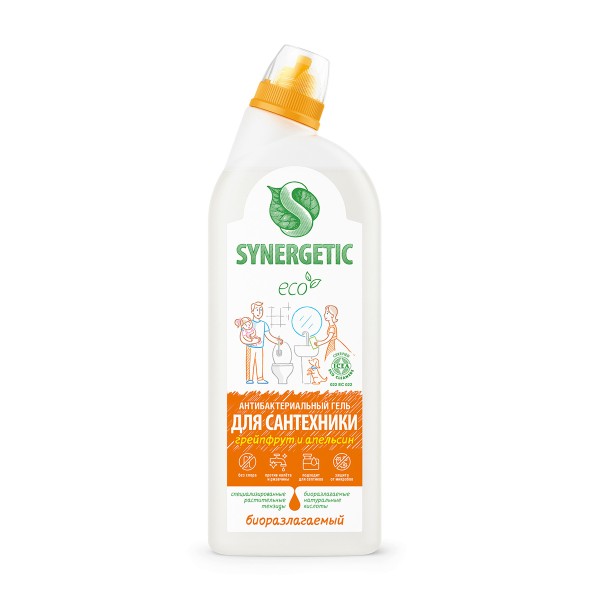 Средство для мытья сантехники Synergetic биоразлагаемое 700мл 5в1