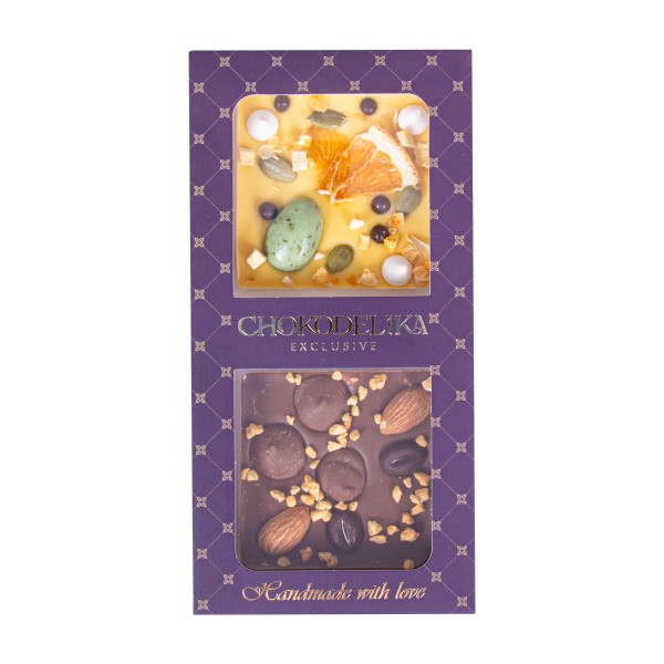 Подарочный набор шоколада Кофе плюс лимон Chokodelika 70г