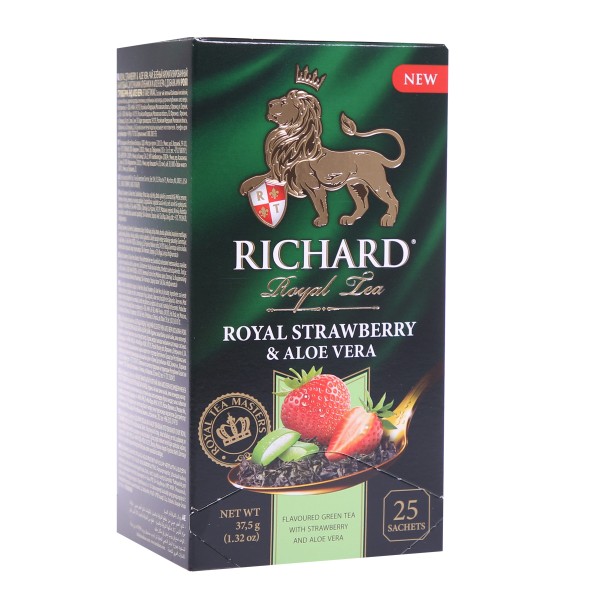 Чай зеленый Richard Royal Strawberry&Aloe Vera 25пак