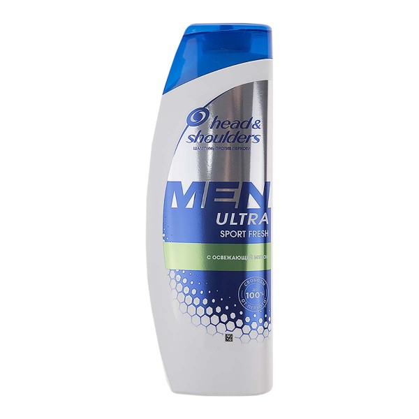 Шампунь Head&shoulders Men ultra sport fresh 400мл с освежающей мятой
