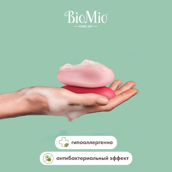 Мыло туалетное натуральное BioMio Bio-Soap 90г пион и пальмароза