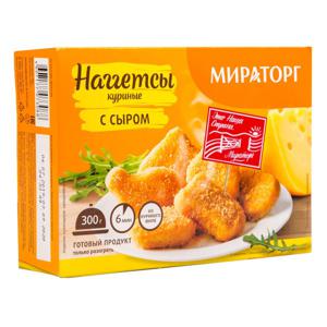 Наггетсы куриные Мираторг 300гр с сыром