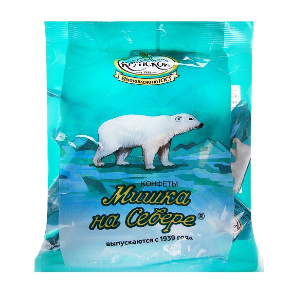 Шоколадные конфеты Мишка на севере КФ имени Н.К. Крупской 200г