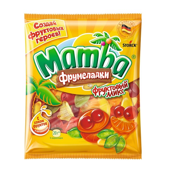 Мармелад жевательный Фрумеладки Mamba 70г фруктовый микс