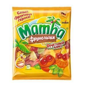 Мармелад жевательный Фрумеладки Mamba 70г фруктовый микс
