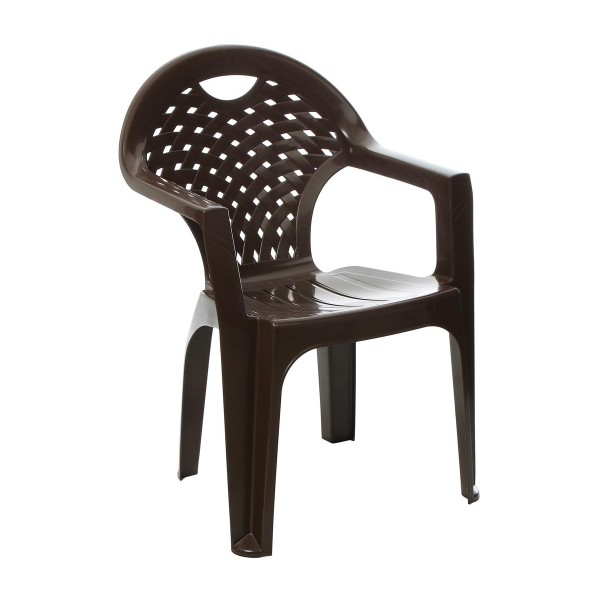 Кресло пластиковое Альтернатива коричневый