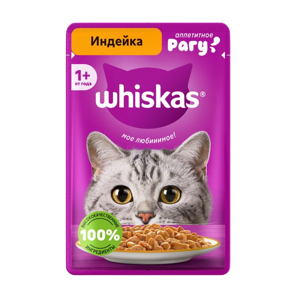 Корм для кошек Whiskas 75г рагу индейка