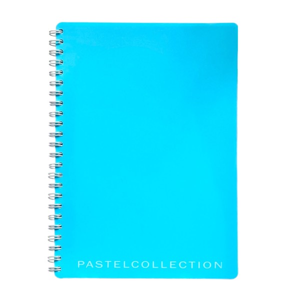 Тетрадь Pastel collection А4 80л клетка гребень Полином blue