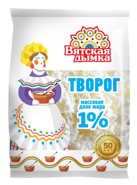 Творог 1% Вятская дымка 200г БЗМЖ