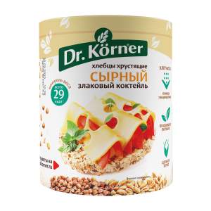 Хлебцы Dr.Korner 100г Злаковый коктейль сырный