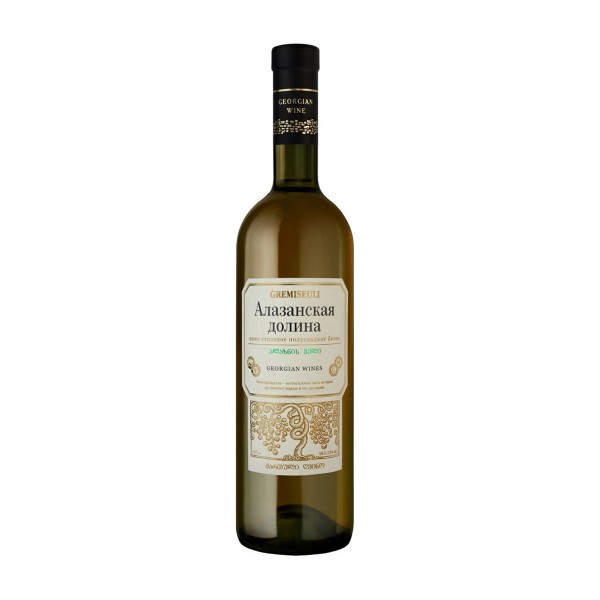 Вино белое полусладкое Gremiseuli Алазанская долина 10,5-12% 0,75л