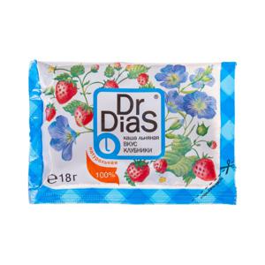 Каша льняная Dr.Dias 18г вкус клубники