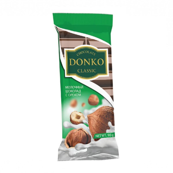 Шоколад Donko Classic молочный с фундуком 85г