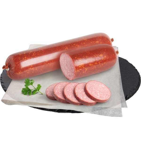 Колбаса полукопченая Губернаторская производство Макси