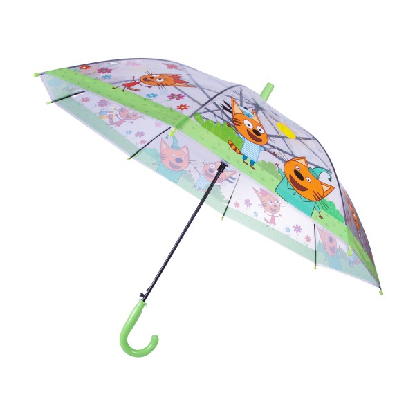Зонт детский полуавтомат прозрачный ND Play три кота
