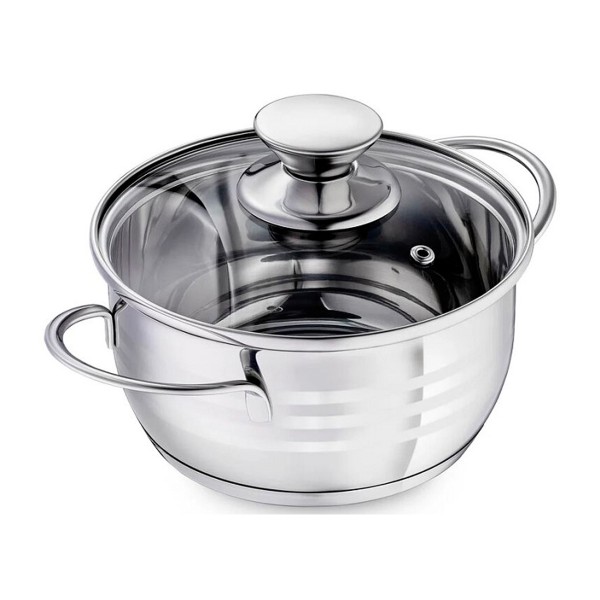 Кастрюля Bimbo Vitro со стеклянной крышкой 1,5л Regent