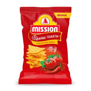 Чипсы кукурузные Mission 90г со вкусом томатов