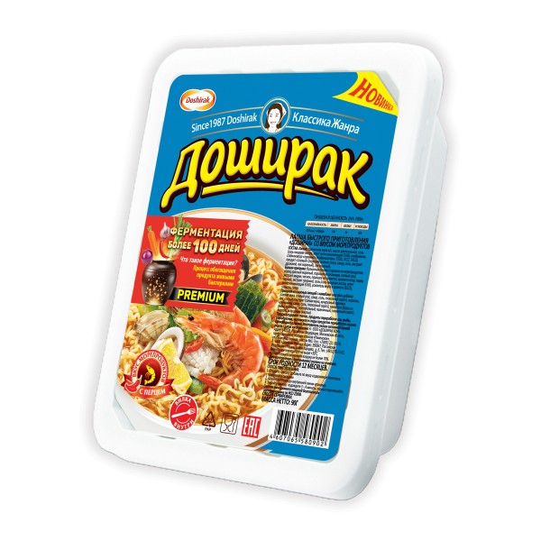 Лапша быстрого приготовления Доширак 90г вкус морепродуктов