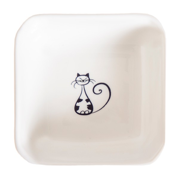 Тарелка квадратная Family cats 7,5см