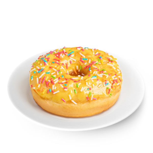 Донат с начинкой с ванильно-сливочным вкусом 65г производство Макси