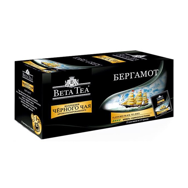 Чай черный Beta tea Бергамот 25 пак