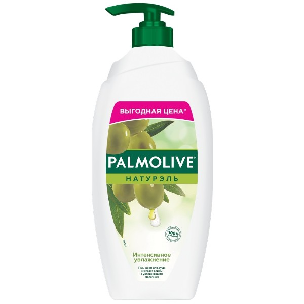 Крем-гель для душа Palmolive Натурэль 750мл интенсивное увлажнение с оливкой и молочком