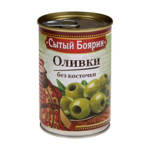 Оливки зеленые без косточки Сытый боярин 300мл