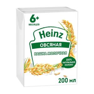 Каша молочная жидкая овсяная Heinz 0,2л БЗМЖ